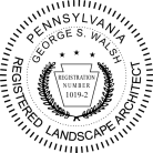 Pennsylvania Landscape Architect Seal